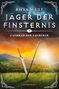 „Rhya Wulf – Jäger der Finsternis: Cathbad der Zauberer“; Landschaft mit zwei gekreuzten Schwertern im Gras., Buch