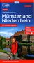 ADFC-Radtourenkarte 10 Münsterland Niederrhein 1:150.000, reiß- und wetterfest, E-Bike geeignet, GPS-Tracks Download, mit Bett+Bike-Symbolen, mit Kilometer-Angaben, Karten