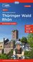 ADFC-Radtourenkarte 17 Thüringer Wald Rhön 1:150.000, reiß- und wetterfest, E-Bike geeignet, GPS-Tracks Download, mit Bett+Bike Symbolen, mit Kilometer-Angaben, KRT