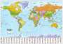 Politische Weltkarte 1 : 30 000 000 mit Flaggen, KRT