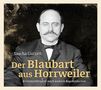 „Sascha Gutzeit. Der Blaubart aus Horrweiler. Kriminalhörspiel nach wahren Begebenheiten.“ Ein Mann im Anzug.
