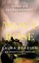 Texte: "WENN DIE VERGANGENHEIT ATMET", "MONTROSE", "LAURA BORDIHN", "EIN SCHOTTLAND THRILLER". Silhouette einer Person mit Kamera., Buch