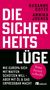 „DIE SICHERHEITSLÜGE: Wie Europa sich mit Waffen schützen will – aber mit Öl & Gas erpressbar macht.“ Autoren: Susanne Götze, Annika Joeres. Ein pink-schwarzes Cover.