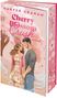 Text: Harper Graham, Cherry Blossom Crush, Roman.  
Illustration: Ein Paar hält Händchen unter Kirschblüten.
