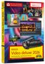 "Magix Video deluxe 2026" mit Kameraabbildung, Bild- und Softwareelementen, bunte Hintergründe., Buch