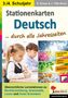 Viktoria Weimann: Stationenkarten Deutsch ... durch alle Jahreszeiten / Klasse 3-4, Buch