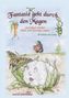 „Fantasie geht durch den Magen“ steht oben. Illustration mit Gemüse: Karotte, Erbse, Blumenkohl, Schmetterling, Maulwurf., Buch