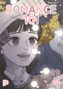 "ROMANCE 101" steht in großen Buchstaben oben. Darunter sieht man eine lächelnde Figur mit Lichterkette., Buch