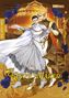 "King's Maker: Triple Crown" – Zwei elegant gekleidete Personen tanzen in einem goldenen Saal, umgeben von blauen Rosen., Buch
