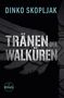 Text: "TRÄNEN DER WALKÜREN", "DINKO SKOPLJAK", Logo: "RŌNIN" mit stilisiertem japanischen Zeichen. Flügel-Hintergrund., Buch