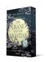 "The Crane and the Nightjar" steht vor einem Mond; Spielkarten und dornige Zweige umgeben ihn., Buch