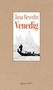 "Jana Revedin Venedig" steht zentral. Darunter ein Bild von Gondeln und einer Kuppel, umgeben von einem hellbraunen Hintergrund., Buch
