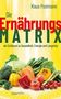 "Die Ernährungs-Matrix: als Schlüssel zu Gesundheit, Energie und Longevity." Bunte Auswahl an Gemüse auf gelbem Hintergrund., Buch