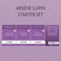 Maurice Leblanc: Arsène Lupin, gentleman-cambrioleur (mit 4 MP3 Audio-CDs) - Starter-Set, 4 Bücher