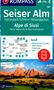 KOMPASS Wanderkarte 067 Seiser Alm, Naturpark Schlern-Rosengarten / Alpe di Siusi, Parco Naturale Sciliar-Catinaccio 1:25.000, KRT