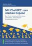 „Mit ChatGPT zum starken Exposé“ – Anleitung für stressfreien Studienabschluss. Bild zeigt gelbe Hüte und Hände., Buch