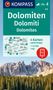 KOMPASS Wanderkarten-Set 672 Dolomiten, Dolomiti, Dolomites (4 Karten) 1:35.000, Karten