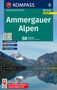 Siegfried Garnweidner: KOMPASS Wanderführer Ammergauer Alpen, 50 Touren mit Extra-Tourenkarte, Buch