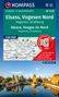 : KOMPASS Wanderkarten-Set 2220 Elsass, Vogesen Nord, Hagenau, Straßburg / Alsace, Vosges du Nord, Haguenau, Strasbourg (2 Karten) 1:50.000, KRT