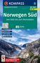 „Norwegen Süd: von Oslo bis zum Romsdalen, 85 Touren,“ „NAVI ZUM START,“ Landschaft mit Tal und Gletscher., Buch