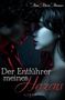 "Der Entführer meines Herzens" steht groß. Zwei Menschen sind einander nah, ihr Gesichtsausdruck ist intensiv und regnerisch.
