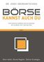 Text: "Dr. Josef Obergantschnig", "Börse kannst auch du", "Dein Einstieg...", "Band 1", "Dein Geld...", Illustration: Quadrate., Buch