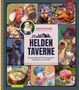 "HELDEN TAVERNE, Das Kochbuch für Fantasyfans, Pen&Paper und LARP." Illustrationen, Manga-Stil, fantasievolle Charaktere, Gerichte., Buch
