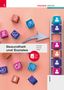 „Gesundheit und Soziales“ und „Digi Box“. Bunte Würfel mit Gesundheitssymbolen, Bild einer Leiter., Buch