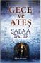 Text: "GECE ve ATEŞ" und "Sabaa Tahir". Unten ist ein Logo von "epsilon". Zwei Personen stehen vor einem großen Tor.