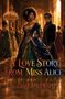 "A Love Story From Miss Alice." Eine Frau mit Hasenmaske vor rotem Hintergrund, elegant gekleidet., Buch