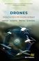 "Drones: Journey from First to Fifth Generation and Beyond". Illustration mit Drohnen und Flugzeugen in einem futuristischen Design.