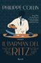 Titel: "Il Barman del Ritz". Illustration: Barmann in Anzug gießt Getränk ein. Im Hintergrund Art-déco-Muster.