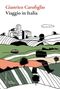 „Gianrico Carofiglio, Viaggio in Italia“ steht oben. Darunter eine Landschaftsillustration mit Feldern und Gebäuden.