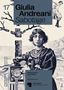 "Giulia Andreani, Sabotage, Hamburger Bahnhof. Frau mit Blumenschmuck, schwarz-weiß. Logo der Nationalgalerie Berlin.", Buch