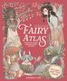 "Fairy Atlas: Enchanted Stories and Magic from Folklore" in weißer Schrift, umgeben von Fabelwesen und Naturmotiven.