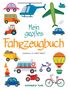 "Mein großes Fahrzeugbuch" in bunten Illustrationen von verschiedenen Fahrzeugen, wie Auto, Flugzeug, Ballon und Traktor., Buch