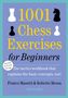 "1001 Chess Exercises for Beginners" in großen Buchstaben. Ein Turm, ein Springer und Bauern als Schachfiguren abgebildet., Buch