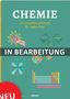 "CHEMIE Ein visuelles Lehrbuch für jedes Alter" über Illustrationen von chemischen Konzepten. Text "IN BEARBEITUNG".