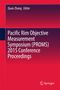 Titel: "Pacific Rim Objective Measurement Symposium (PROMS) 2015 Conference Proceedings." Roter Hintergrund.