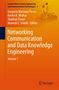 Titel: Networking Communication and Data Knowledge Engineering, Volume 1. Autoren und Herausgeber auf orangefarbenem Hintergrund.