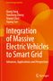 Buchtitel: "Integration of Massive Electric Vehicles to Smart Grid". Autoren: Qiang Yang, Yanchong Zheng. Orange-roter Hintergrund., Buch