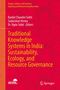 Text: "Traditional Knowledge Systems in India: Sustainability, Ecology, and Resource Governance." Illustration: Gesichter., Buch