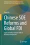 Titel: "Chinese SOE Reforms and Global FDI". Autor: Tianqi Gu. Hintergrund in grünen und blauen Tönen., Buch