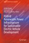 Titel: Hybrid Renewable Power Infrastructure for Sustainable Electric Vehicle Development. Oben links Namen der Herausgeber. Hintergrund: Rot-blaue geometrische Muster., Buch