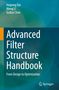 Text: "Haipeng Dai, Meng Li, Guihai Chen, Advanced Filter Structure Handbook, From Design to Optimization, Springer."  
Hintergrund: Abstrakte grün-blaue Farbverläufe., Buch