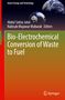Titel "Bio-Electrochemical Conversion of Waste to Fuel", Autoren Abdul Sattar Jatoi, Nabisab Mujawar Mubarak. Oben ist die Erde zu sehen.
