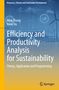 „Efficiency and Productivity Analysis for Sustainability“ von Ning Zhang und Kerui Du. Windräder im Hintergrund., Buch