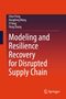 Titel: "Modeling and Resilience Recovery for Disrupted Supply Chain". Autoren: Chen Peng, Hongfeng Wang, Yi Yang, Yong Zhang. Rot-orange Farbverlauf. Springer-Logo.
