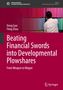 „Beating Financial Swords into Developmental Plowshares“ Titel auf rotem Hintergrund; viele eng gebaute Häuser., Buch