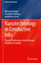 "Nanotechnology in Conductive Inks" vor blau-rotem Hintergrund, Autoren und Logo von Springer unten rechts., Buch